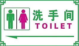 洗手間指示牌圖片