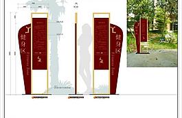 戶外標(biāo)識(shí)指示牌矢量圖圖片