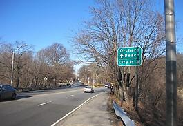 樹林里的公路圖片