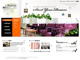 家具韩国网站模版整站PSD源文件