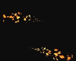 煙花劃過