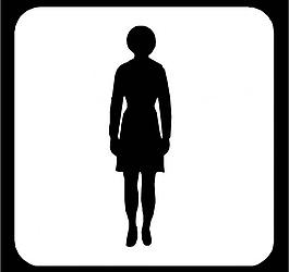 矢量女人标识图片