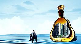 房地產(chǎn)海報(bào) 酒海報(bào)圖片