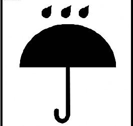 怕雨標識圖片