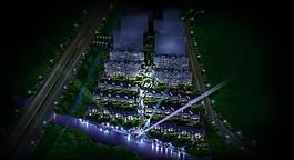 小區(qū)夜景圖片