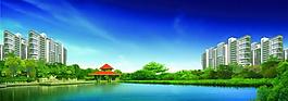 地产 湖景图片