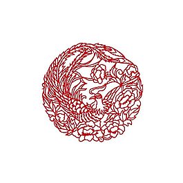 剪紙鳳凰