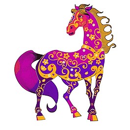 炫彩紫色小馬