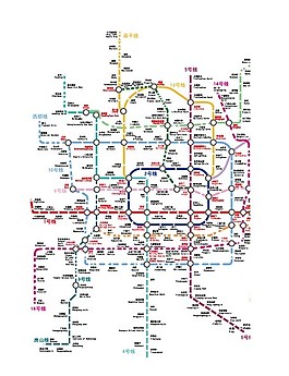 北京地鐵詳細圖