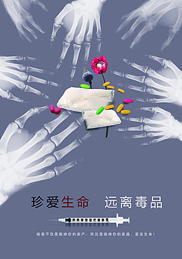 禁毒海報