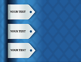 雙色標(biāo)簽文本矢量素材