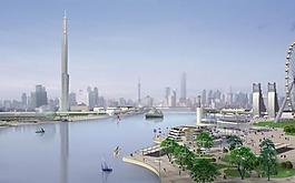 景觀建筑設計后期處理psd分層圖片