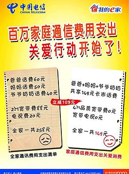 百萬家庭通信費用支出關愛行動圖片