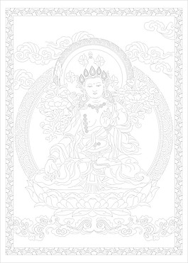 線描唐卡