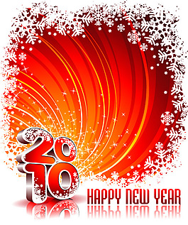 2010新年背景矢量素材