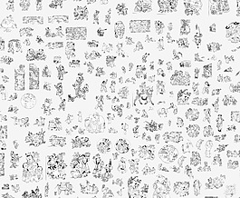 白描小孩一套