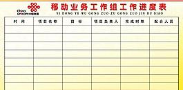 工作進度表圖片