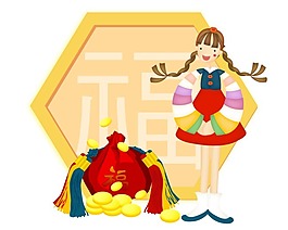 福背景