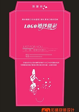 玫红典雅光盘封套十五