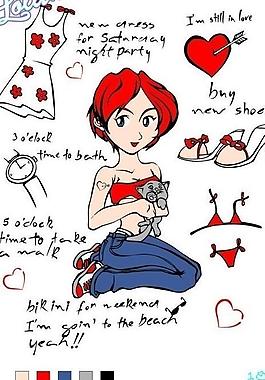卡通女孩圖片
