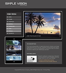 度假網站模板設計