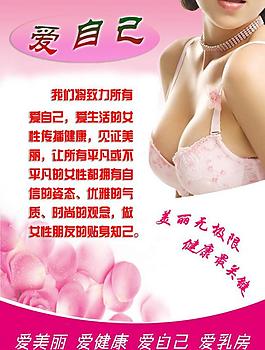 關愛乳房關愛女性健康展板(豎版)圖片