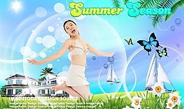 夏日風情圖片