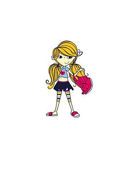 拎包的時(shí)尚女孩圖片