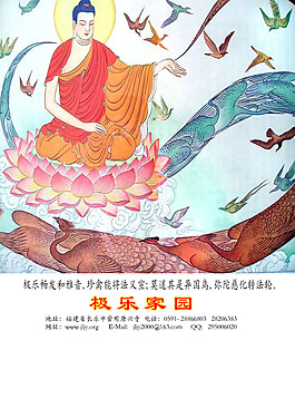 極樂家園觀音坐蓮飛舞龍騰彩畫