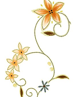 唯美花紋