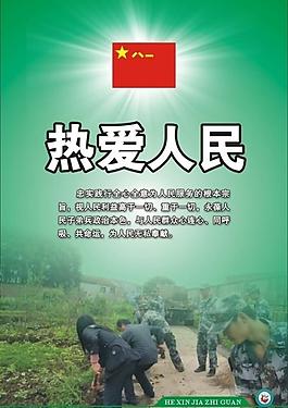熱愛人民宣傳畫圖片