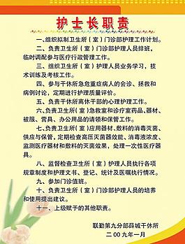 護(hù)士長職責(zé)圖片