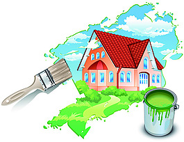 刷出新天地矢量素材