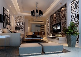 大廳裝修整體效果圖