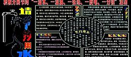 节约用水环保版面图片