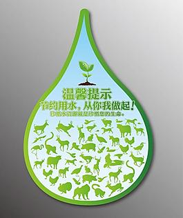 溫馨提示 節(jié)約用水圖片