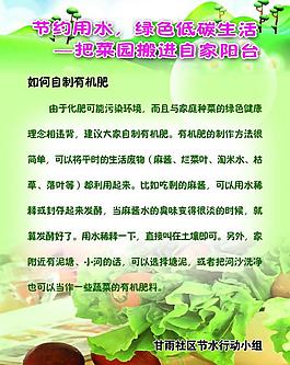 節(jié)約用水綠色展板圖片