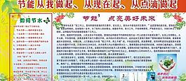 节能展板图片