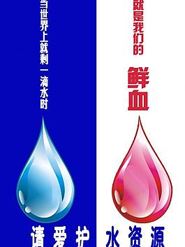 請愛護水資源圖片