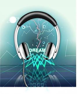 耳機音樂素材圖片