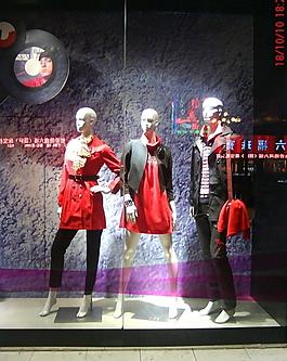 店鋪櫥窗模特圖片