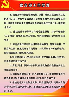 黨建制度展板圖片