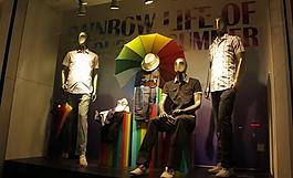 男裝店鋪櫥窗形象圖片
