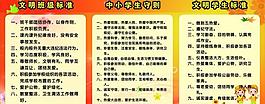 小学文明制度图片