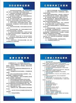 崗位制度牌圖片