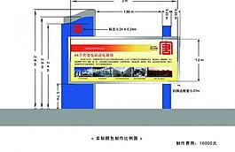 宣传栏实际制作比例图图片