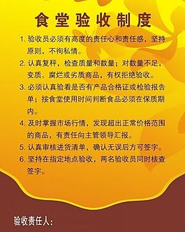 食堂驗收制度圖片