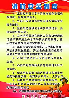 消防安全制度圖片