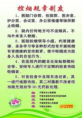 控烟规章制度图片
