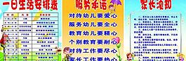 幼兒園制度展板圖片